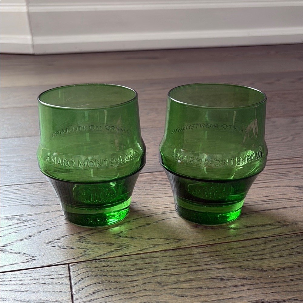 1885 Rare Vintage Amaro Montenegro Glasses Set